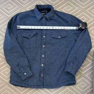 Bonobos Navy Warm Sherpa Snap Shirt